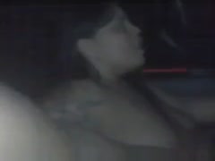 The girlfriend of a plump, attractive woman likes to get fingered in the automobile.